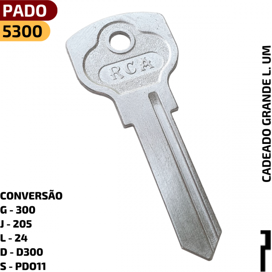 Converso do Cdigo RCA:

G - 300

J - 205

L - 24

D - D300

S - PDO11